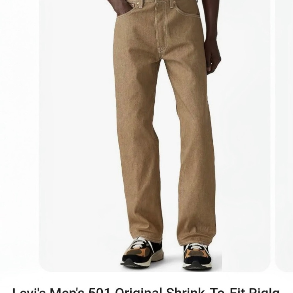 Stylish Tan Straight Leg Jeans for Men’s